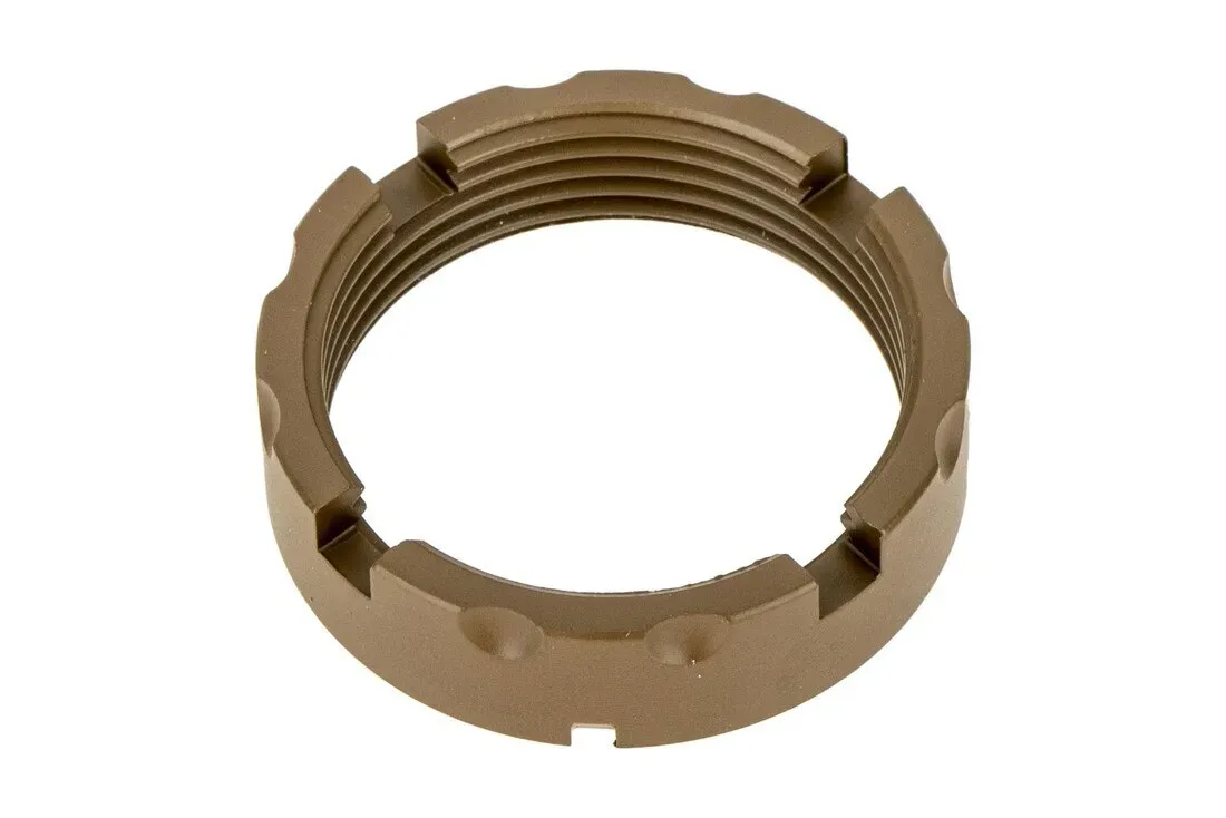 Forward Controls Design 4140 Billet Castle Nut - Burnt Bronze Cerakote - Castle Nut - view 1