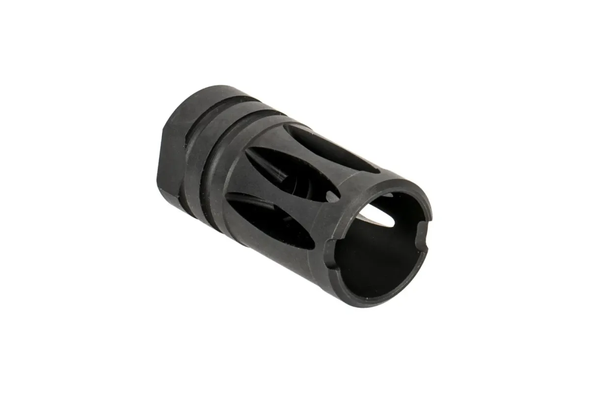 Forward Controls Design 6310 Stoner 63 LMG Style Compensator + Flash Hider - 5/8x24 - 6310 - Muzzle Device for AR-15, vista 2