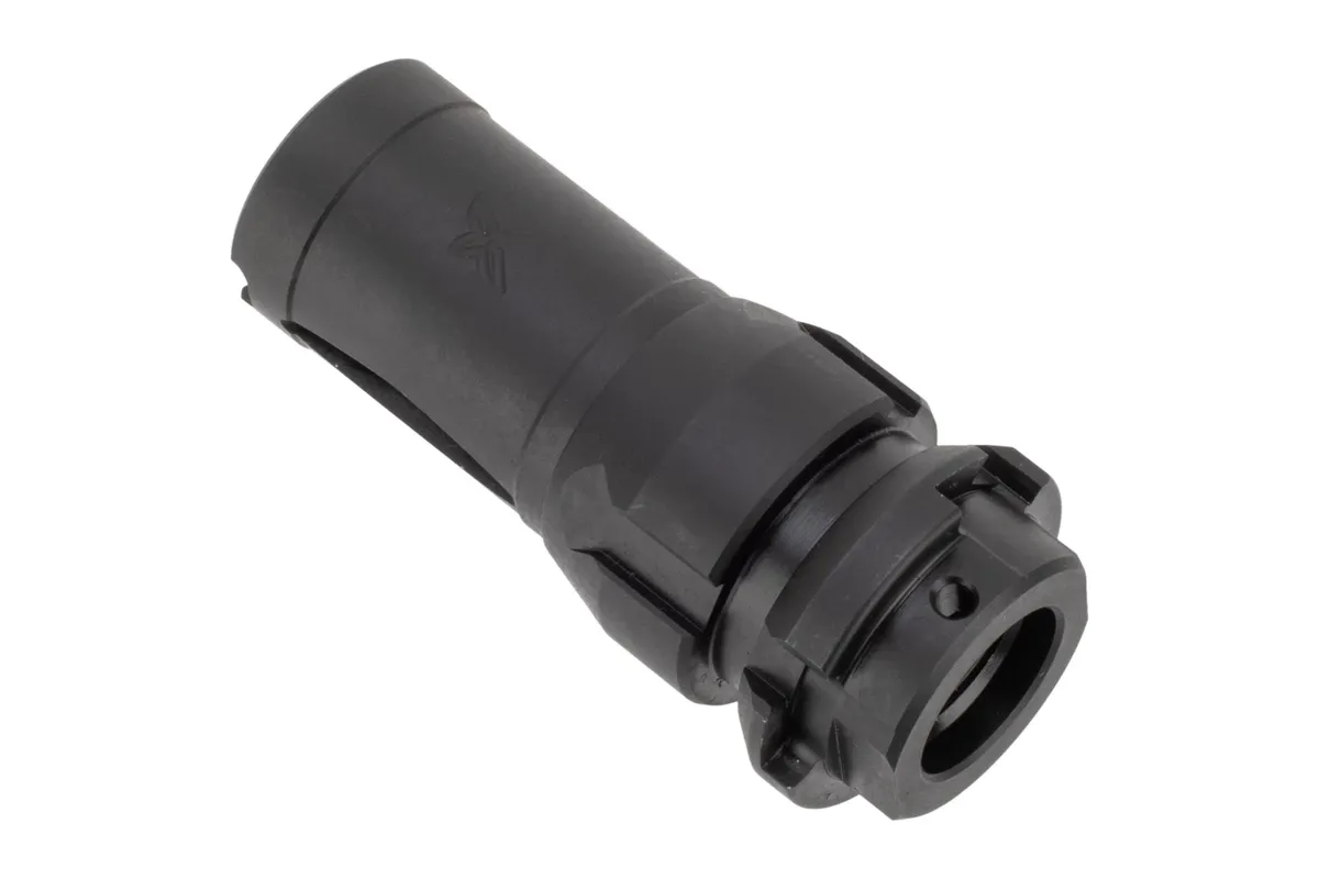 Forward Controls Design 6315 Stoner 63 LMG Style Compensator + Flash Hider w/ Key-Mo Mount - 1/2x28 - 6315KM - Muzzle Device for AR-15, vista 3