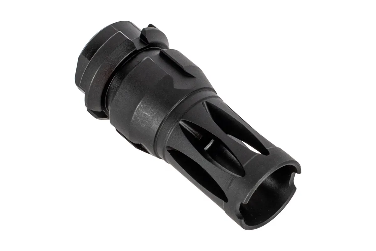 Forward Controls Design 6315 Stoner 63 LMG Style Compensator + Flash Hider w/ Key-Mo Mount - 1/2x28 - 6315KM - Muzzle Device for AR-15 - view 1