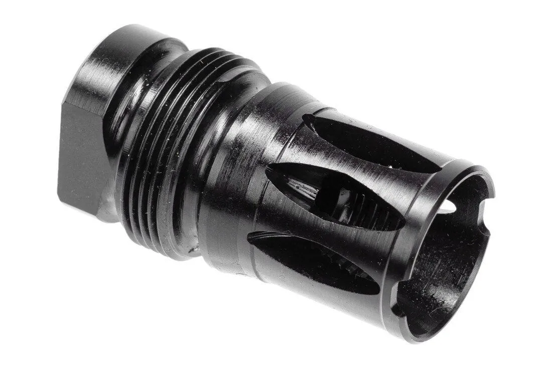 Forward Controls Design 6315XE-S Xeno Short Compensator - 1/2 x 28 - Muzzle Device for AR-15, vista 1