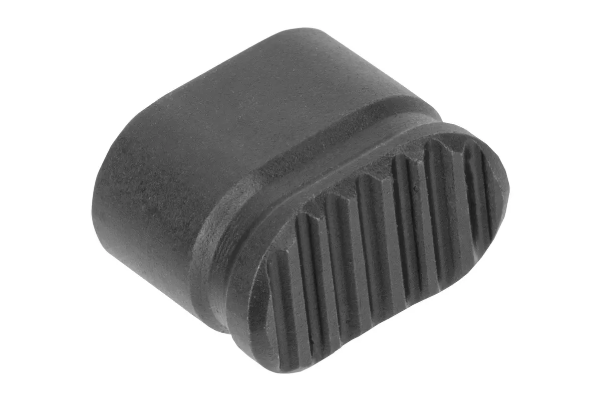 Forward Controls Design Heavy Enhanced Ar-15 Magazine Release Button - Blind Hole - Nitrided 4140 Steel - Serrated - Magazine Release for AR-15 - view 1