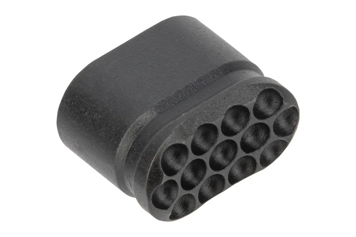 Forward Controls Design Heavy Enhanced Ar-15 Magazine Release Button - Blind Hole - Nitrided 4140 Steel - Dimpled - Magazine Release for AR-15 - view 1