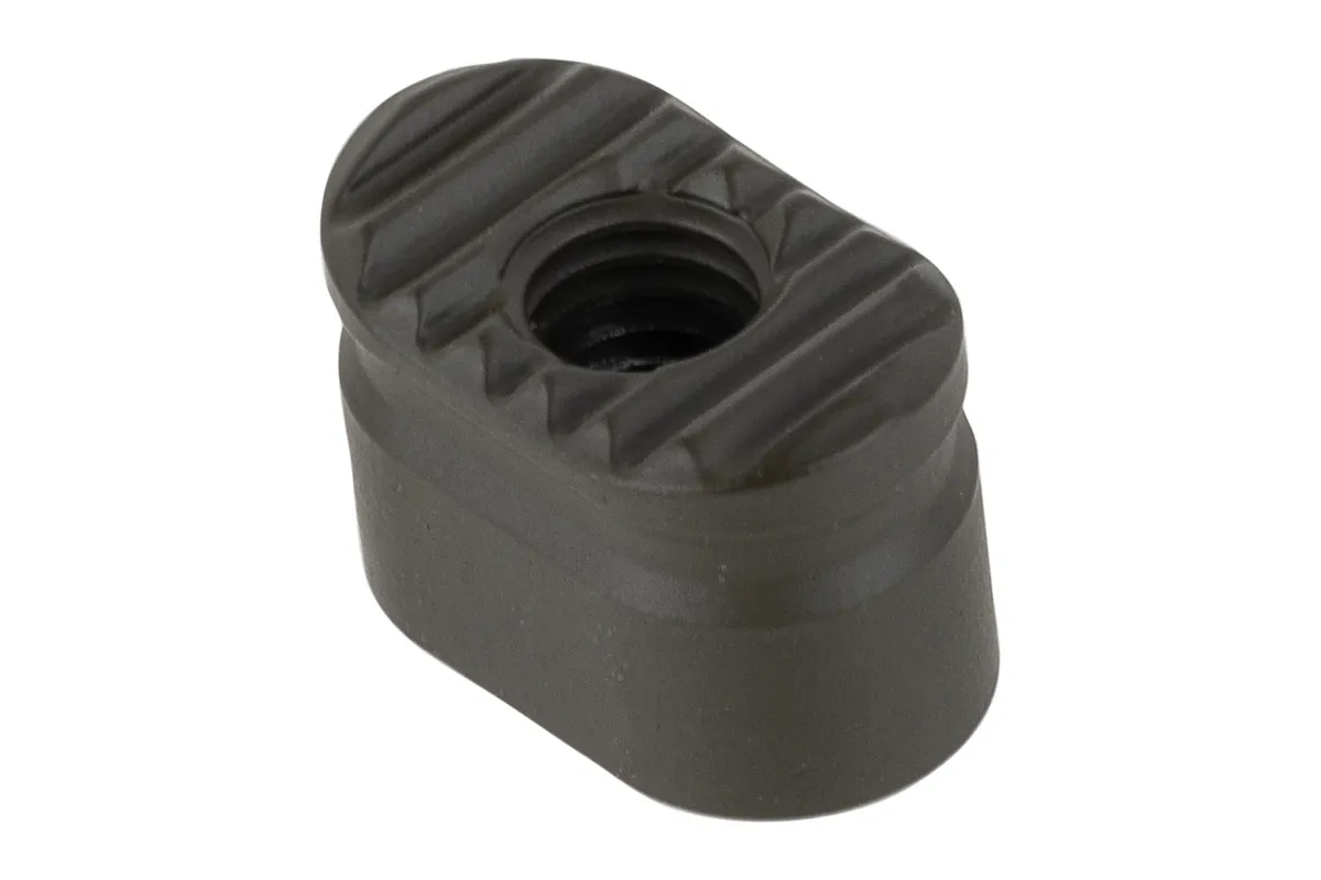 Forward Controls Design Heavy Enhanced Magazine Release Button - Nitrided 4140 Steel - Serrated - Odg - Magazine Release for AR-15 - view 2