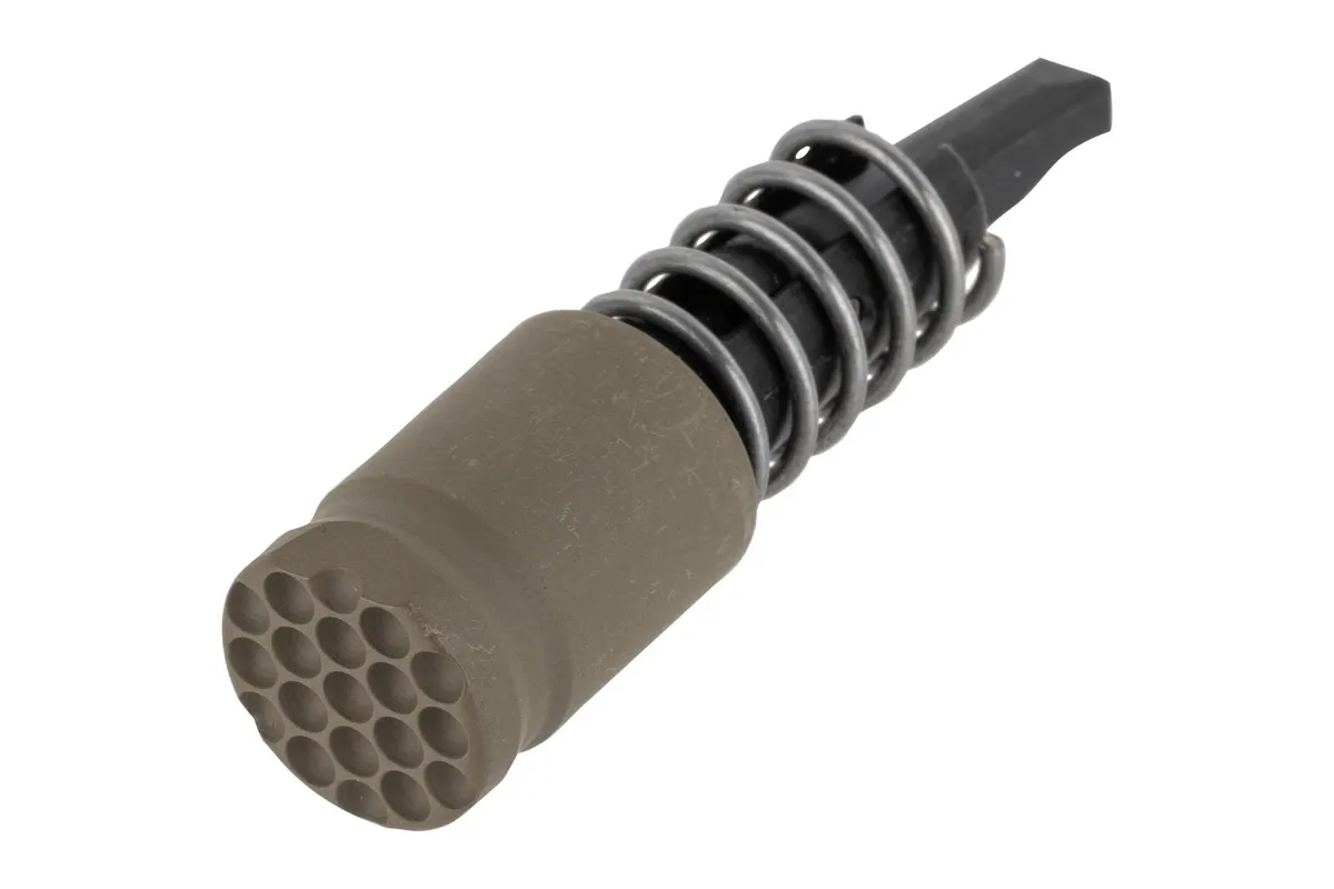 Forward Controls Design Low Drag Forward Assist - Dimpled - FDE - Forward Assist for AR-15 - view 1