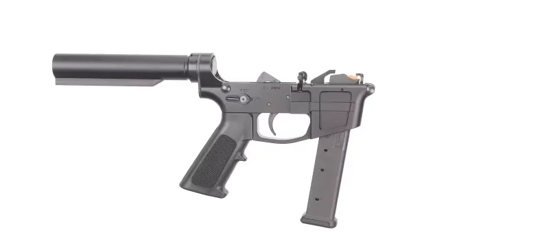 Foxtrot Mike Products Foxtrot Mike 9MM Ambi Billet Lower, Mil Spec Tube w/ A2 Grip- 1-27 rd Magazine - FM9A-M2 - Lower Receiver for AR-15 - view 2
