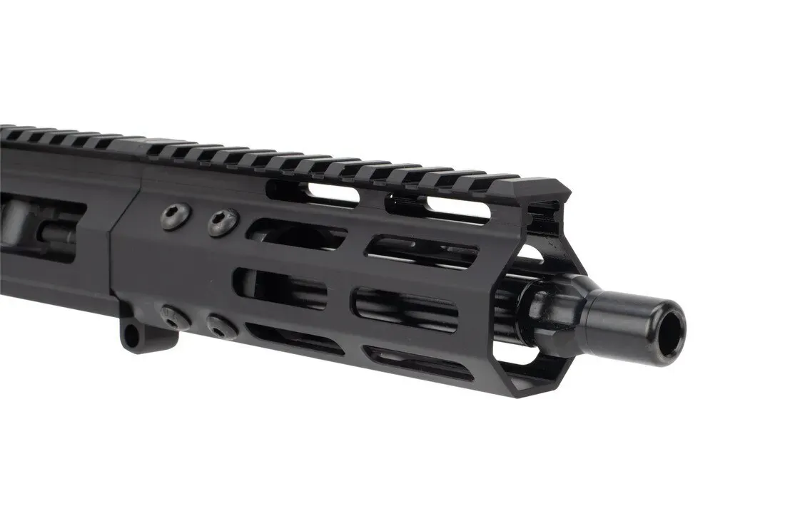 Foxtrot Mike Products 7" Ultra Light 9mm Tri-Lug Complete Ar-15 Upper Glock Style - 5" M-Lok Rail - Primary Arms Exclusive - Upper Receiver for AR-15, vista 1