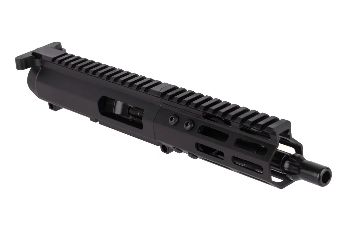 Foxtrot Mike Products 7" Ultra Light 9mm Tri-Lug Complete AR-15 Upper GLOCK Style - 5" M-LOK Rail - Primary Arms Exclusive - Upper Receiver for AR-15, vista 1