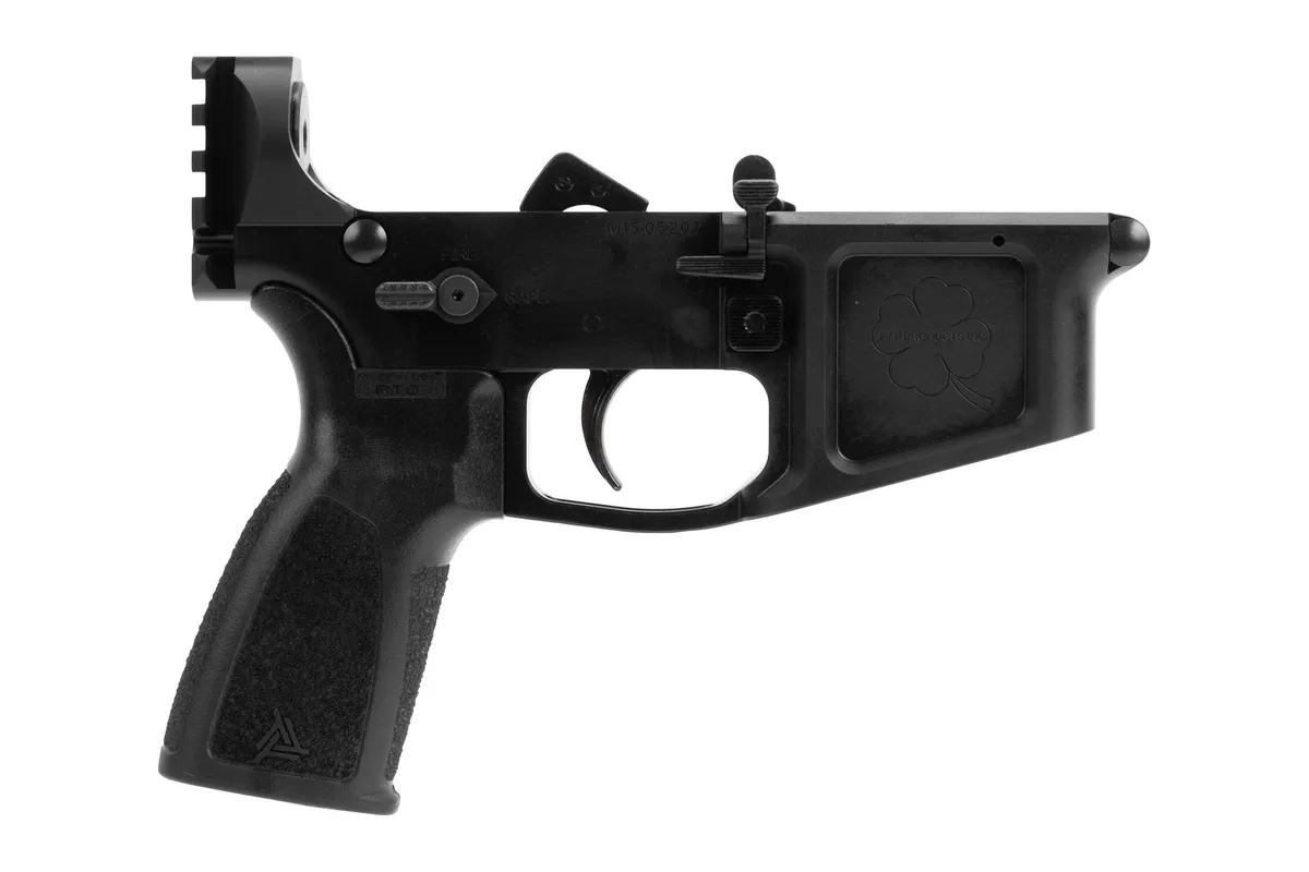 Foxtrot Mike Products MIKE-15 Complete Ambidextrous Billet Lower Receiver With Picatinny Rail - Lower Receiver for AR-15, vista 1