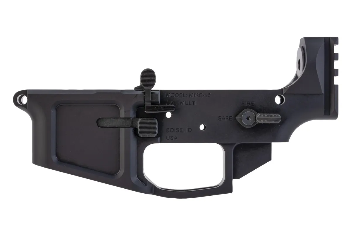 Foxtrot Mike Products MIKE-15 Stripped Billet Lower Receiver With Integrated Picatinny Rail Extension - Lower Receiver for AR-15 - view 4