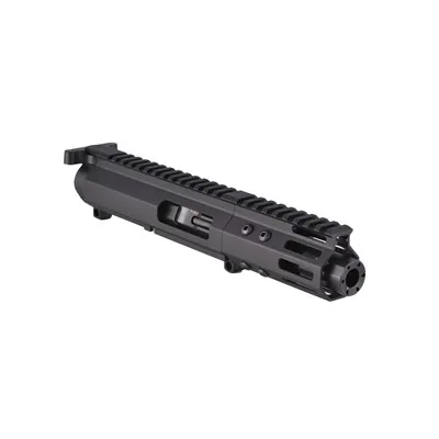Foxtrot Mike Products Mike-9 Enhanced Pistol Upper Receivers - Enhanced Mike-9 4in Upper - Upper Receiver for AR-15, vista 1