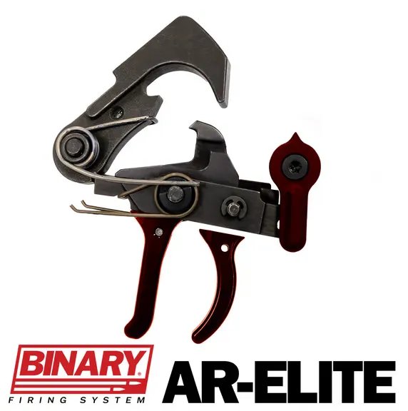 Franklin Armory AR-ELITE AR-15  Binary Trigger, Limited Edition, Includes Crimson Red Curved and Flat Trigger Bows & Safety Lever  - 00-50631-CRM - Trigger for AR-15 - view 2