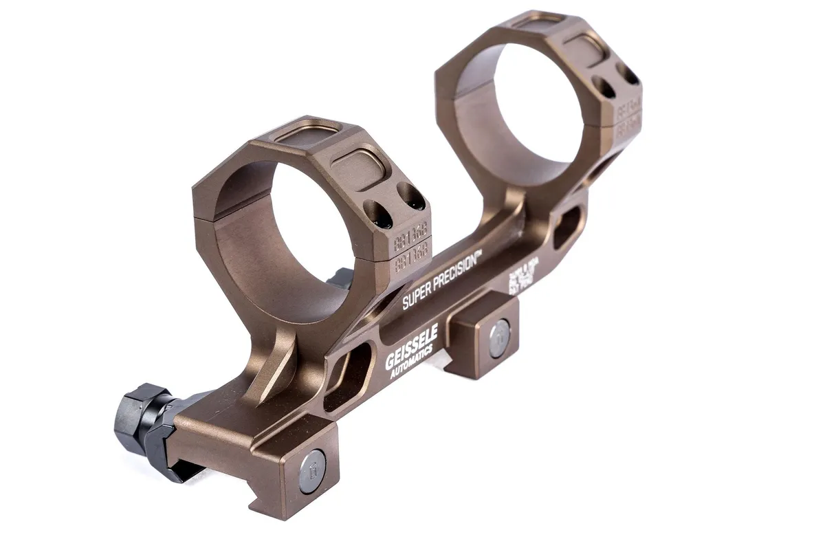 Geissele Automatics AR-15 Super Precision Standard 34mm Scope Mount - Desert Dirt - Optic Mount - view 2