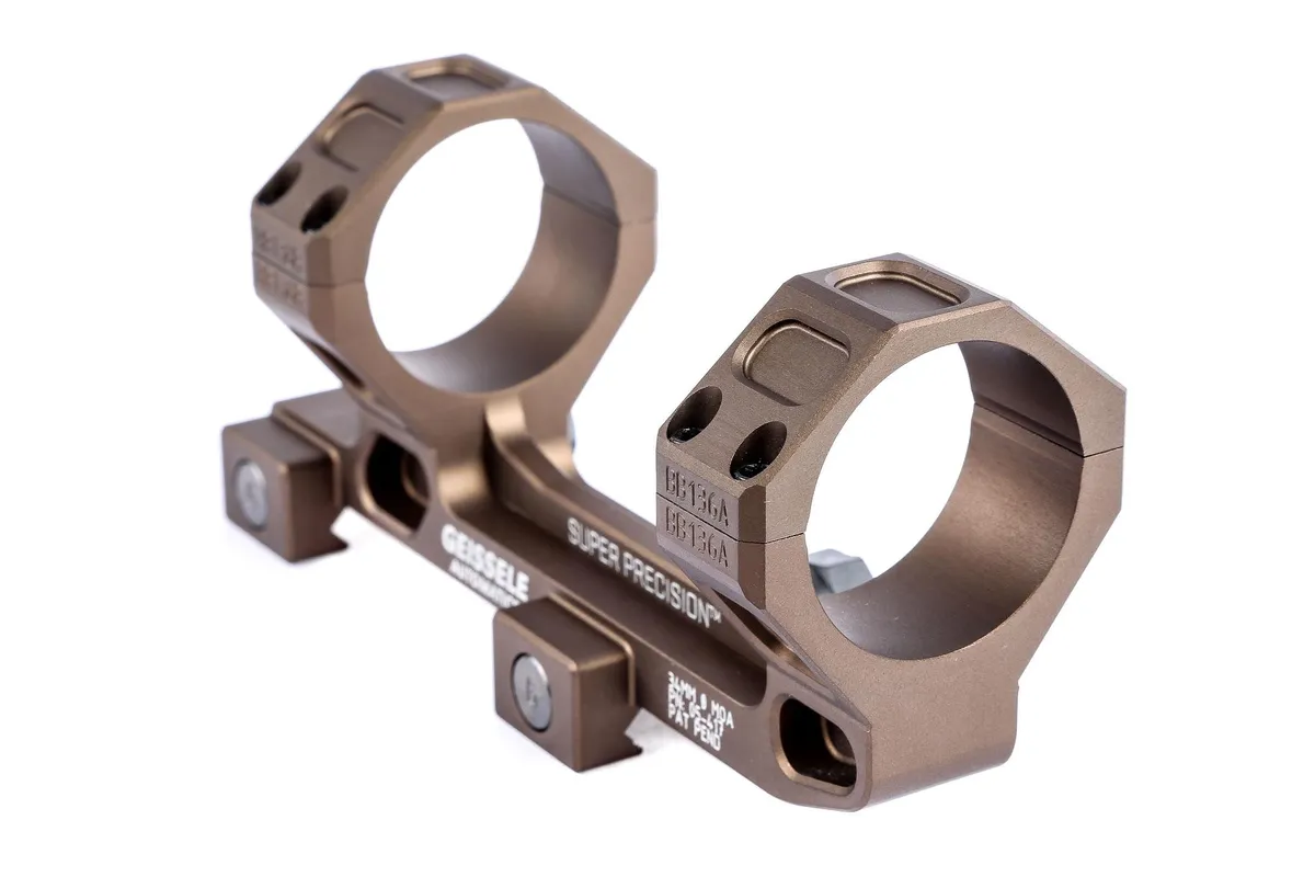 Geissele Automatics AR-15 Super Precision Standard 34mm Scope Mount - Desert Dirt - Optic Mount - view 3