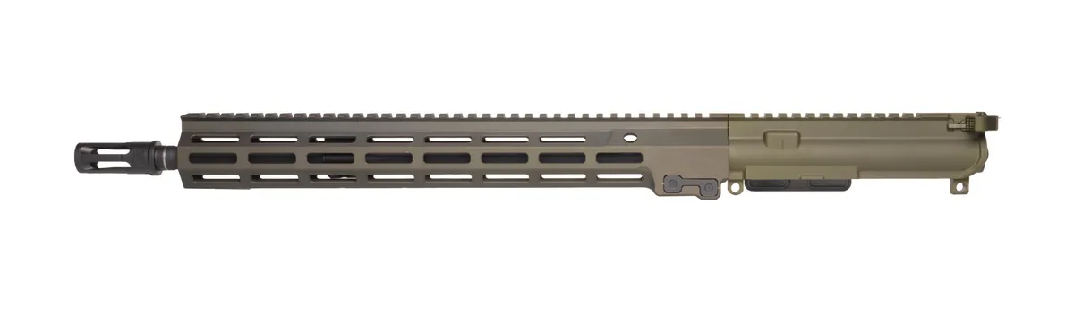 Geissele Automatics Duty AR-15 Complete Upper Receiver Mid-length - OD Green - 16" - Upper Receiver for AR-15, vista 1