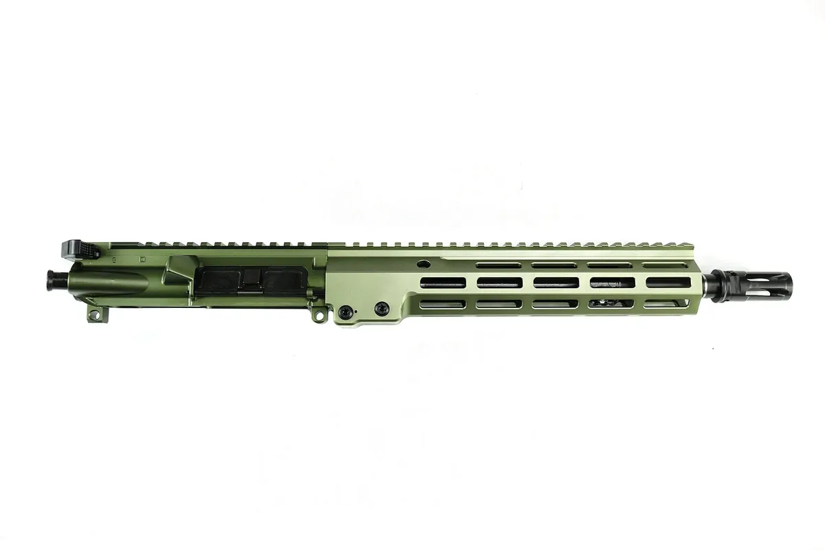 Geissele Automatics Duty AR-15 Complete Upper Receiver Carbine - 40mm Green - 11.5" - Upper Receiver for AR-15 - view 1