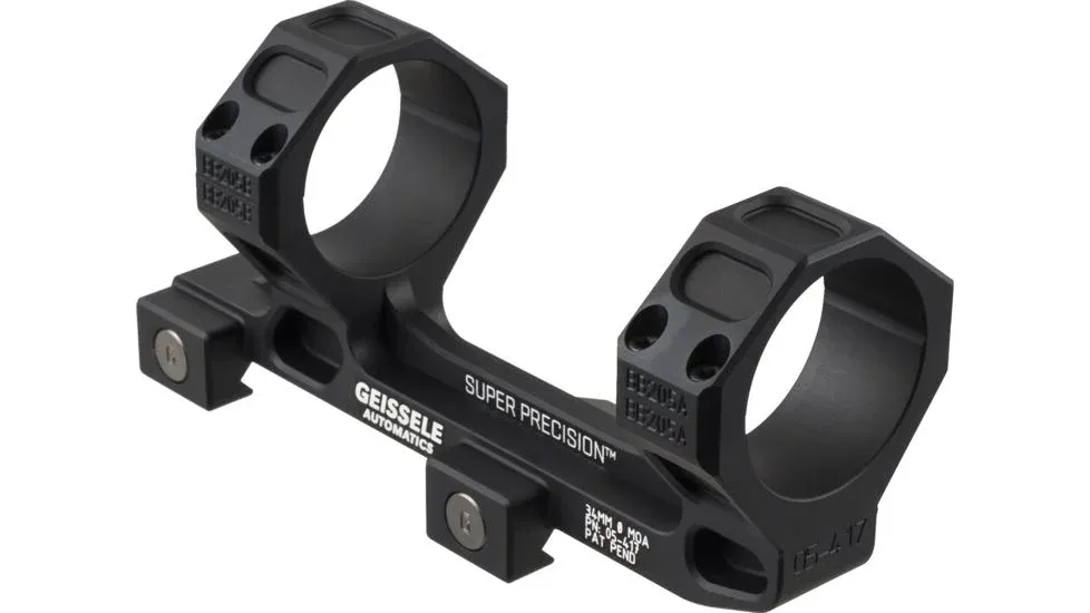Geissele Automatics Geissele Super Precision 34mm Scope Mount - Black - Optic Mount, vista 1