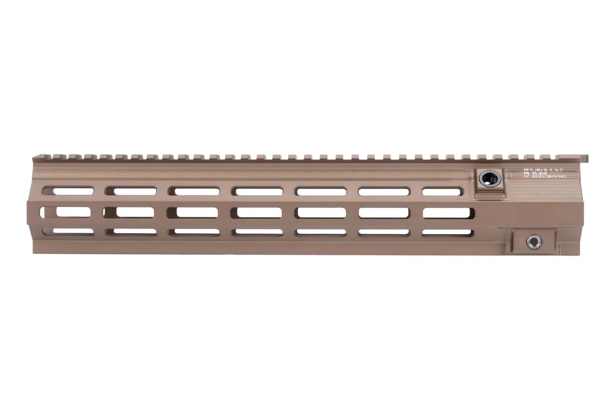 Geissele Automatics Hk M-Lok Rails - 14.5 Hk Rail M-Lok Desert Dirt Color - Handguard for AR-15 - view 2