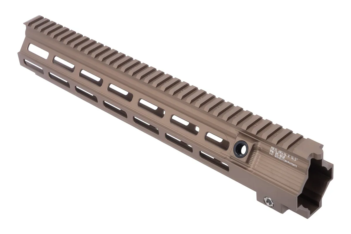 Geissele Automatics Hk M-Lok Rails - 14.5 Hk Rail M-Lok Desert Dirt Color - Handguard for AR-15 - view 3