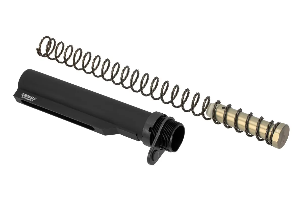 Geissele Automatics Premium Mil-Spec Buffer Tube Assembly With Super 42 H3 - Black - Buffer Tube Assembly for AR-15 - view 1