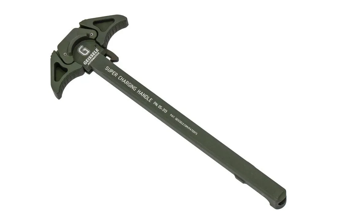 Geissele Automatics Super Charging Handle - Od Green - Charging Handle for AR-15 - view 1