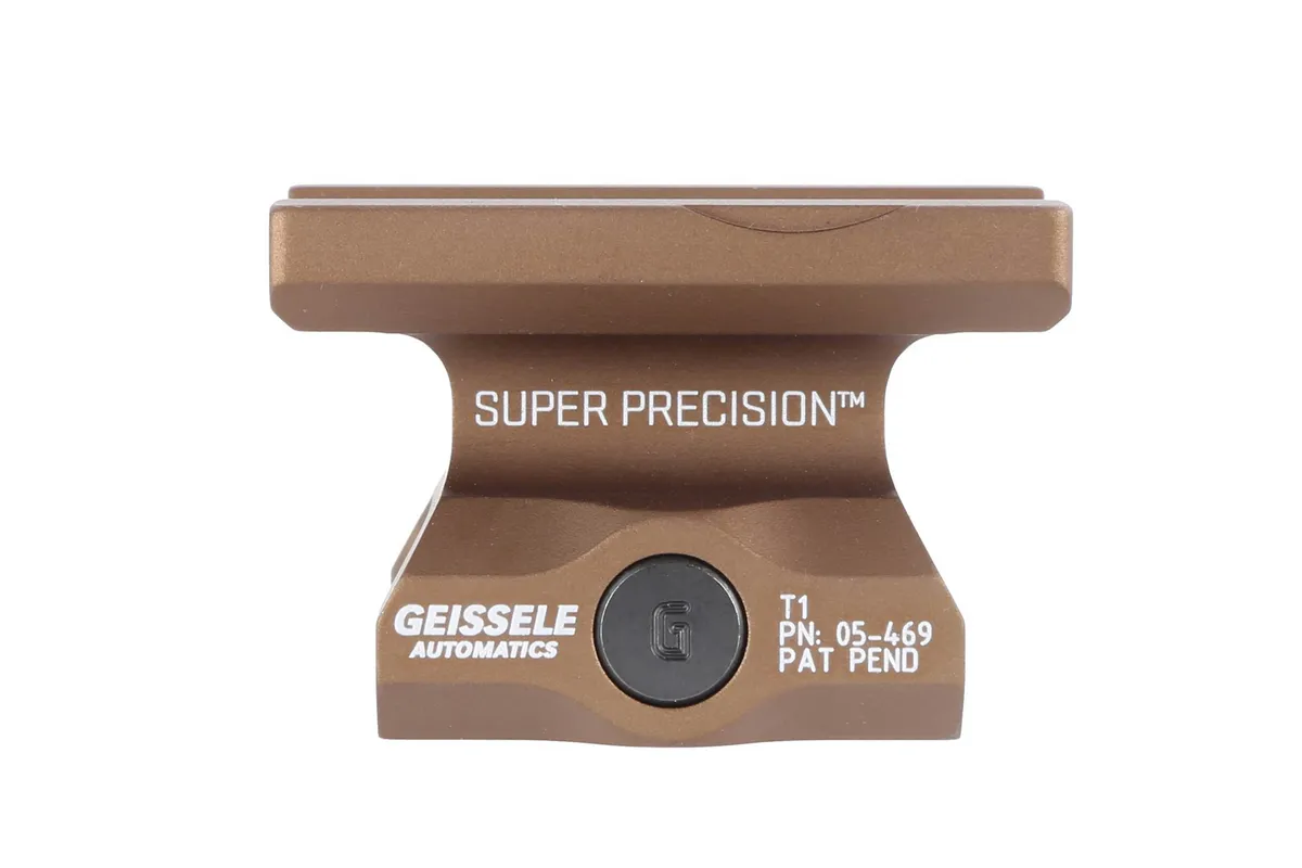 Geissele Automatics Super Precision Aimpoint T2 Mount - Lower 1/3 Cowitness - Desert Dirt - Optic Mount - view 2