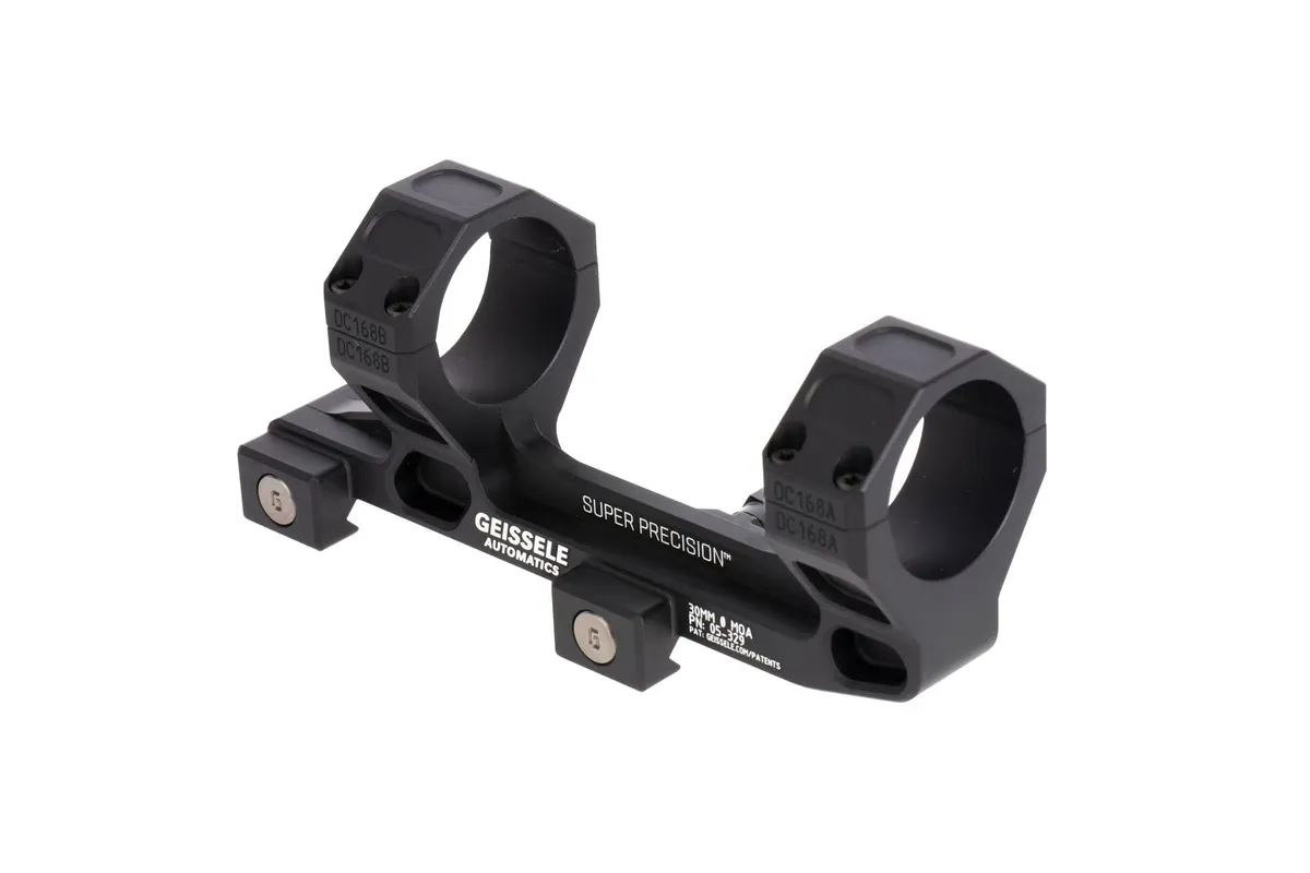 Geissele Automatics Super Precision Mount 30mm fits Vortex 1-6X Scopes Black Color Anodized Finish - Optic Mount, vista 1