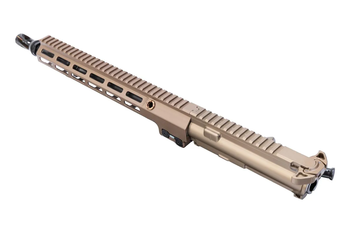 Geissele Automatics Super Duty Mod 1 13.90" Upper 5.56x45mm 1:7 M-LOK Rail with BCG and CH, Desert Dirt - 08-546S - Upper Receiver for AR-15 - view 3