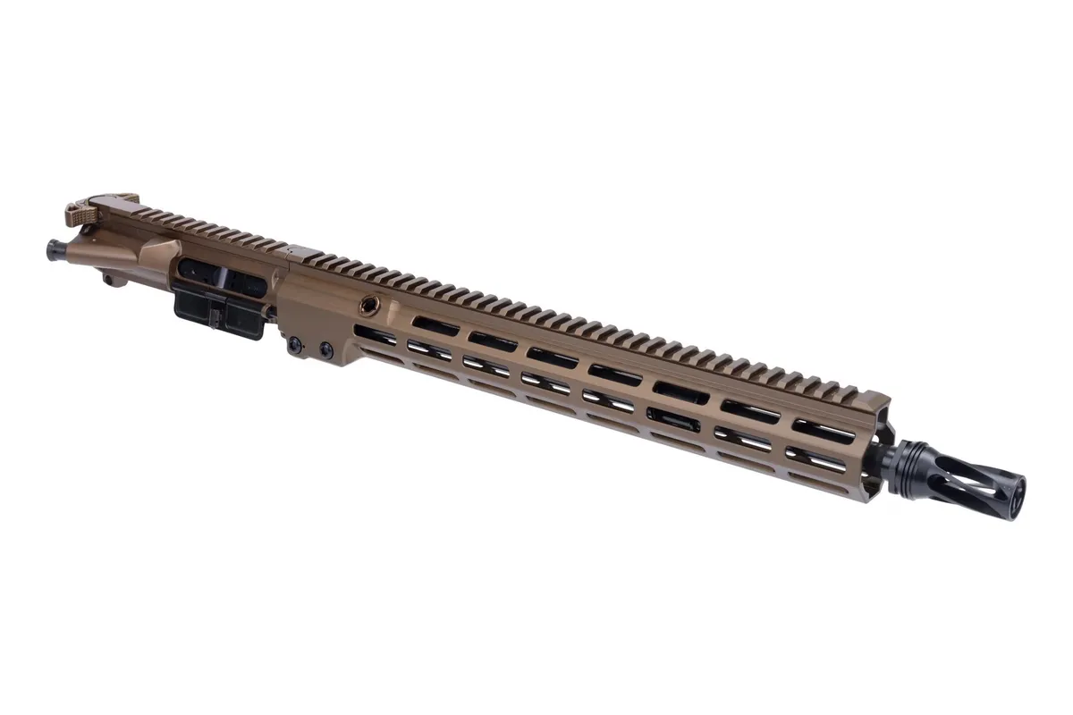 Geissele Automatics Super Duty Mod 1 16" Upper 5.56x45mm 1:7 M-LOK Rail with BCG and CH, Desert Dirt - Precision Build - 08-548S - Upper Receiver for AR-15 - view 1