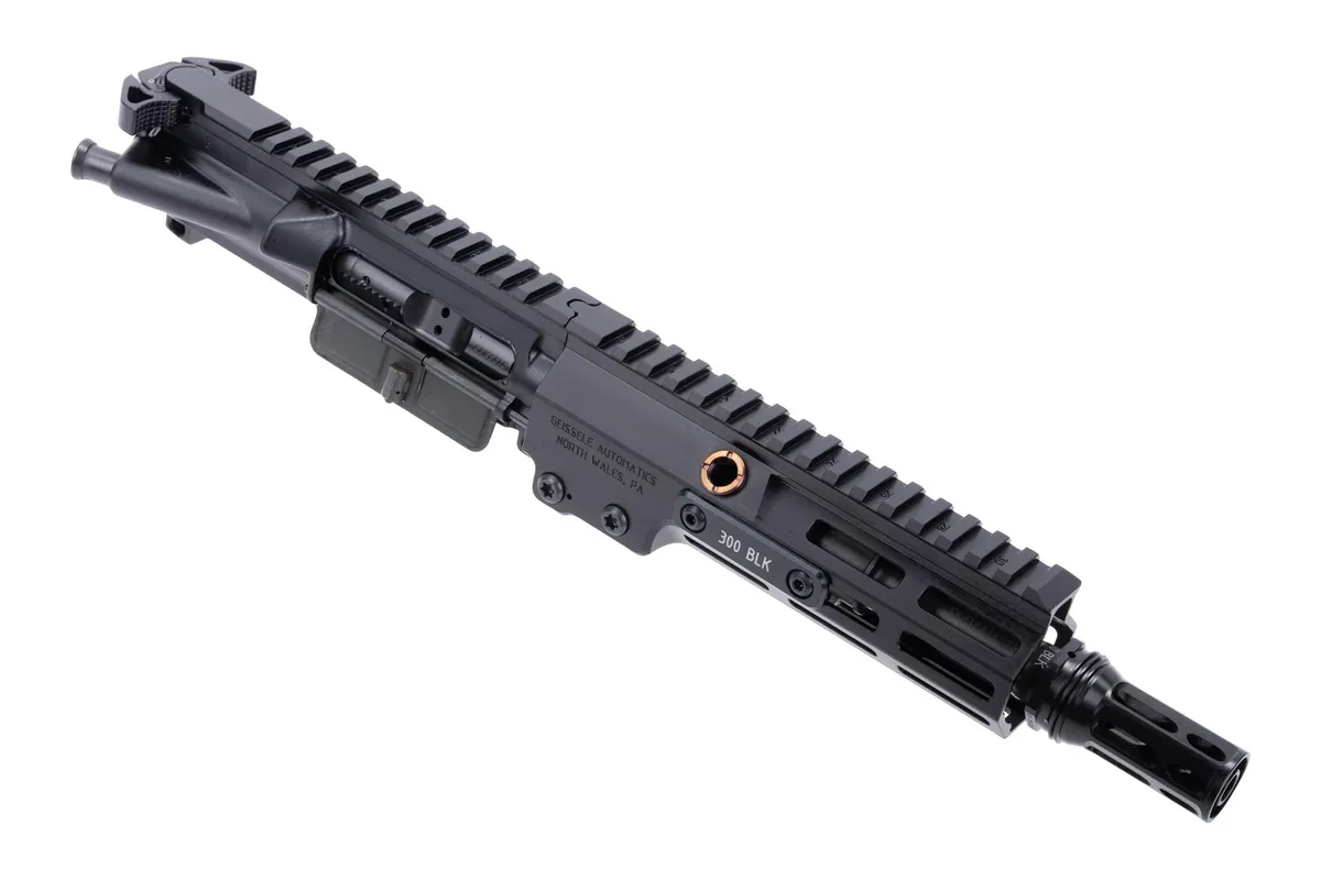 Geissele Automatics Geissele Super Duty Mod1 Upper Receiver Group Complete 8in 300 Blackout Black - Upper Receiver for AR-15, vista 1