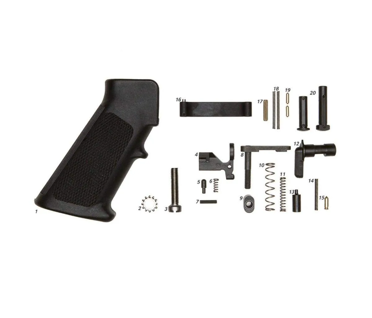Geissele Mil-Spec Lower Parts Kit (Less Trigger, With Grip) - Trigger for AR-15 - view 1