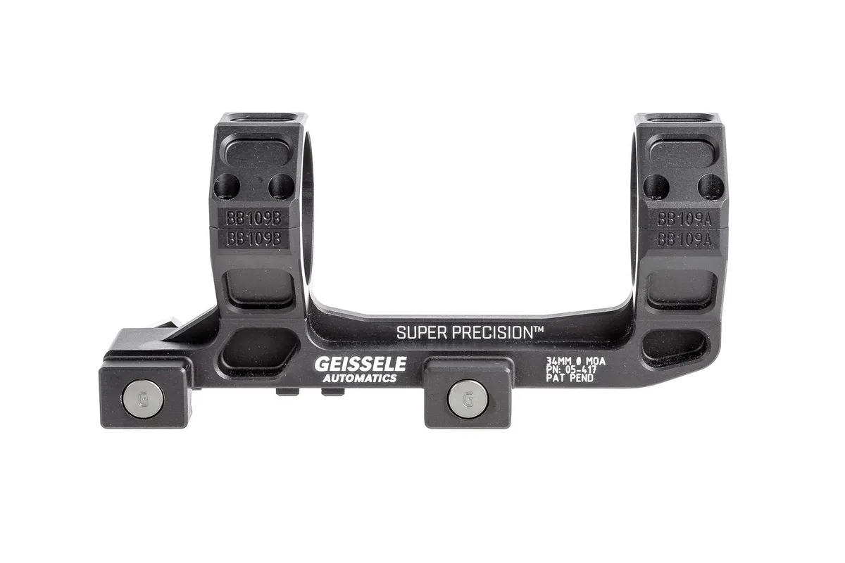 Geissele Automatics Geissele Super Precision 34MM Optic Mount, Black 05-417B - Optic Mount - view 1