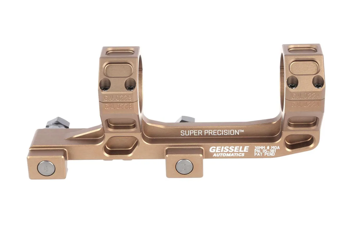 Geissele Automatics Geissele Super Precision Extended Mount 30mm, Desert Dirt - 05381S - Optic Mount - view 1