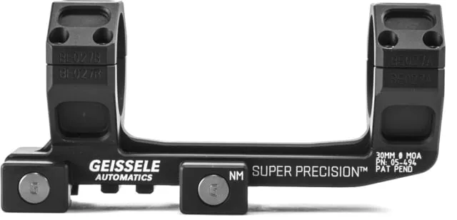 Geissele Automatics Geissele Super Precision Scope Mount 30mm Black 30MM - Optic Mount, vista 1