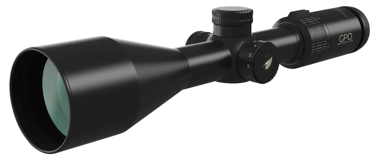 German Precision Optics GPO PASSION 4X 3-12X56I Rifle Scope - Illuminated German #4 Reticle - Rifle Scope, vista 1