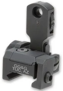 GG&G MAD Top Mounted Deployable Rear Sight Black - Rear Sight for AR-15 - view 1