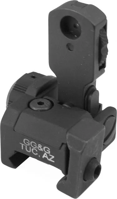 Gg&g, Inc. Ar-15 Flip-Up Standard Backup Iron Rear Sight Black - Rear Sight for AR-15 - view 1