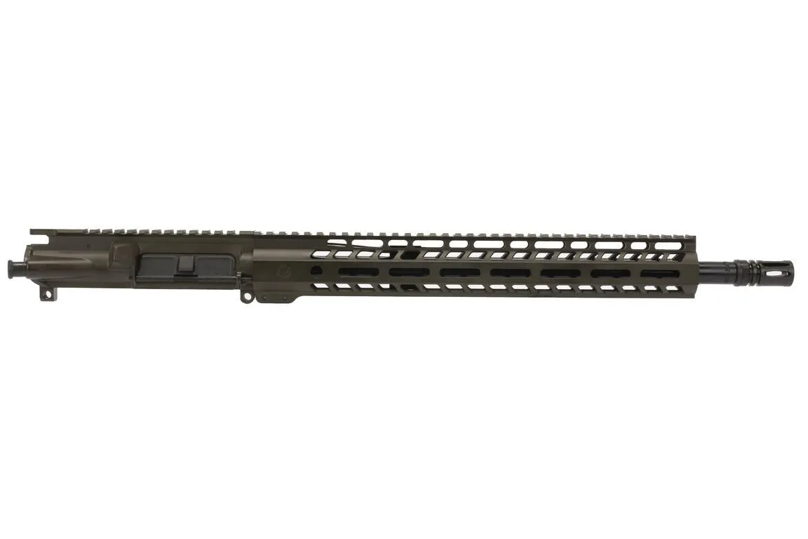 Ghost Firearms 16" 300 BLK 1:8 HBAR Elite Barreled Upper - 14" M-LOK Rail - Olive Drab Green - Upper Receiver for AR-15 - view 2