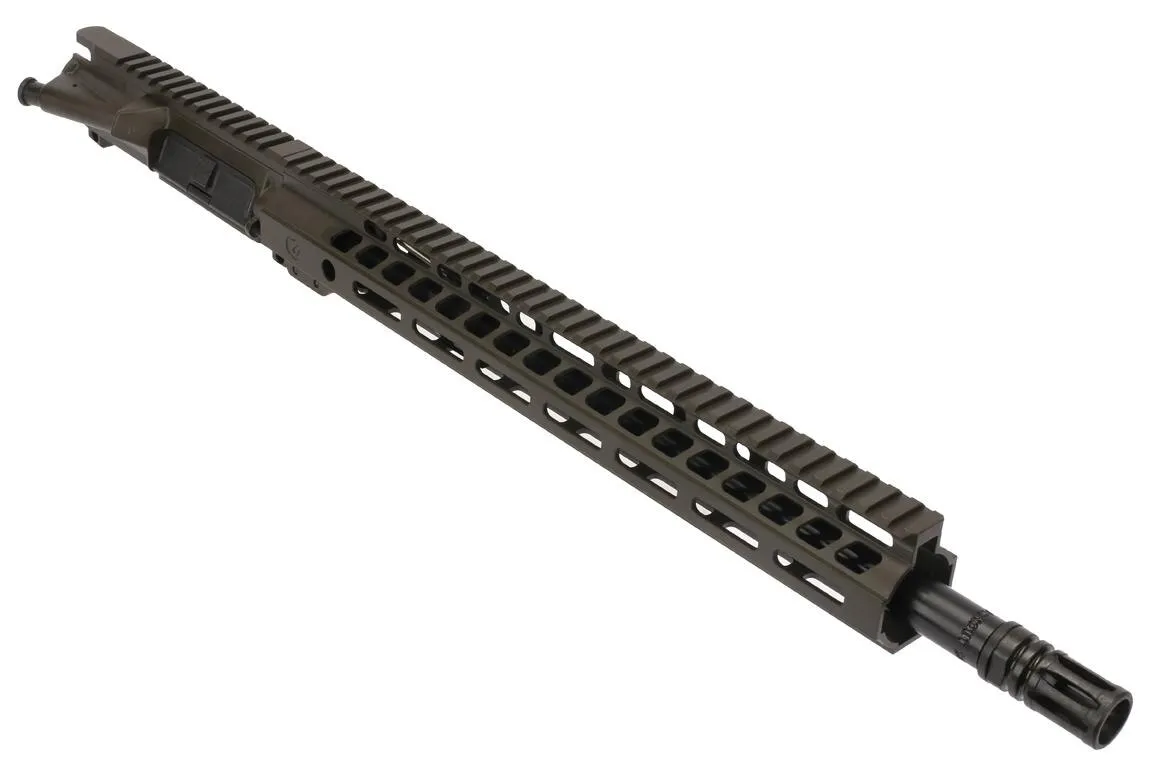 Ghost Firearms 16" 300 BLK 1:8 HBAR Elite Barreled Upper - 14" M-LOK Rail - Olive Drab Green - Upper Receiver for AR-15, vista 1
