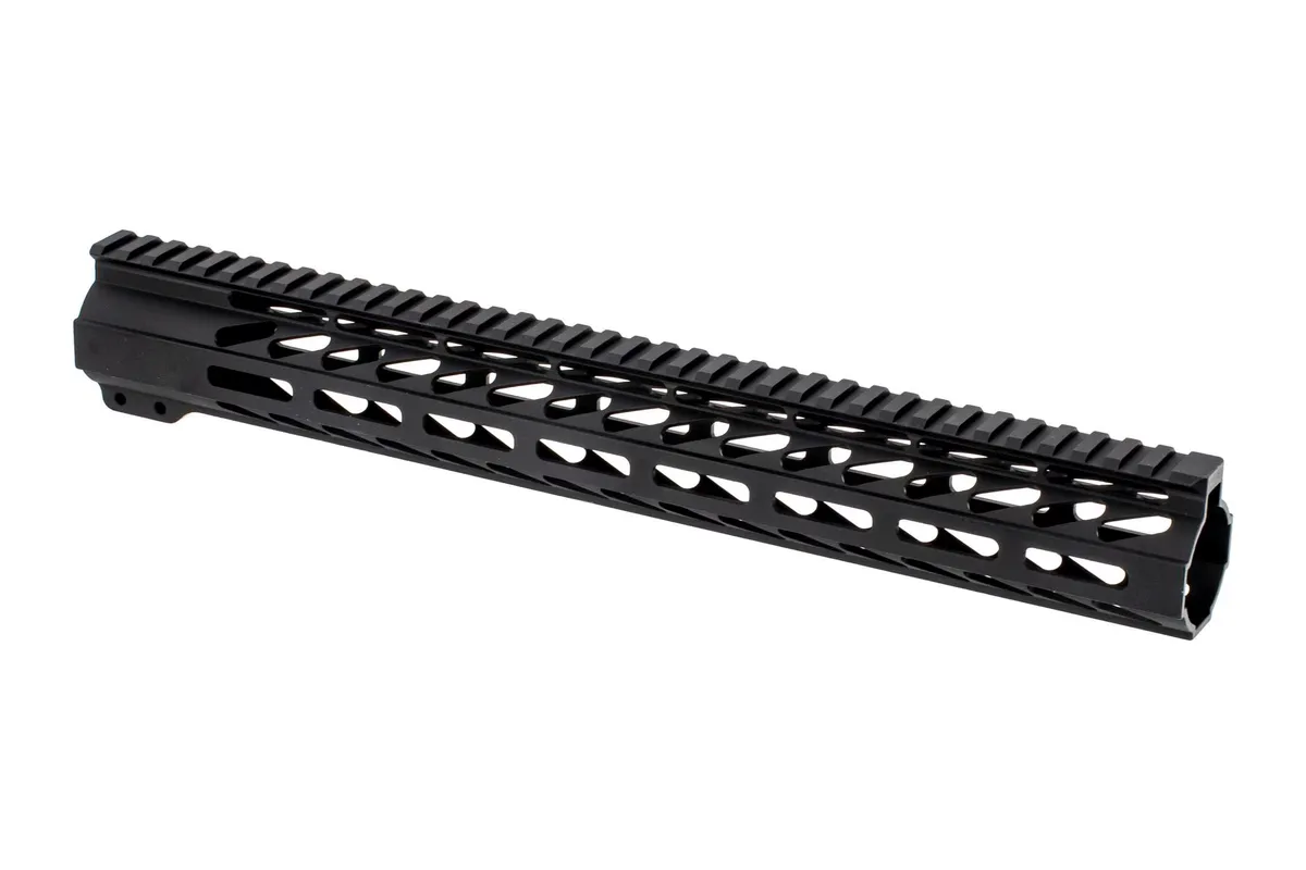 Ghost Firearms No Logo M-Lok Ar-15 Handguard - Black - 15" - Handguard for AR-15, vista 2