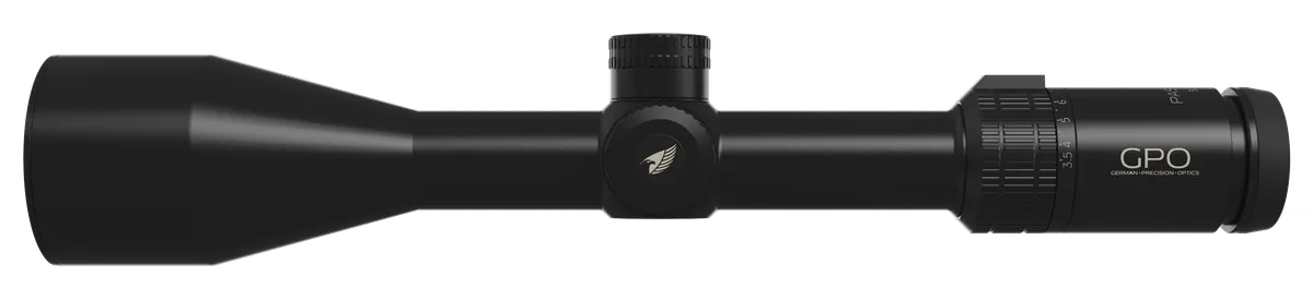 German Precision Optics GPO USA PASSION 5X 3.5-18X56 Rifle Scope - Mil-Base Reticle - Rifle Scope - view 1