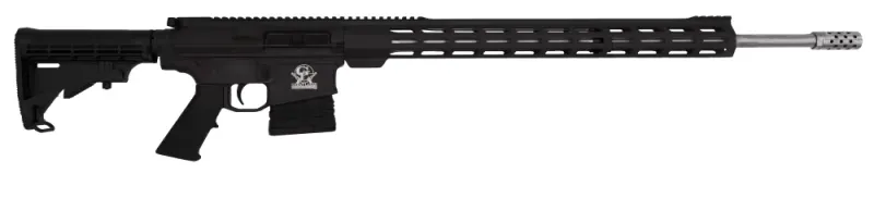 Great Lakes Firearms and Ammunition Great Lakes Firearms GL10243SS Black AR10 Rifle .243 WIN. 24" S/S Barrel5rdBlack - Barrel for AR-15 - view 1
