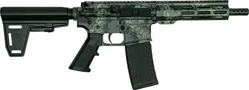 Great Lakes Firearms GL15 AR15 Pistol GL15LGRYPISTOLBUNDLE .223 Wylde 7.5" 30+1 Semi-Auto Threaded Barrel Cerakote Lichen Grey. - Barrel for AR-15, vista 1