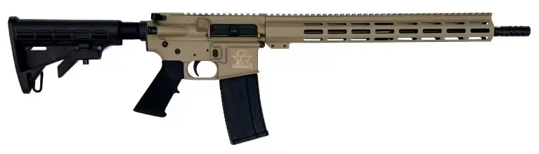 Great Lakes Firearms AR-15 Rifle, .223 Wylde 16" 4150 Nitride Barrel, 15.25" M-LOK Rail, 6 Position M4 Stock, Flat Dark Earth Cerakote - GL15223 FDE - Complete Rifle - view 1