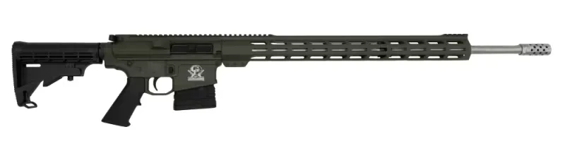 Great Lakes Firearms GL10243SS ODG AR10 Rifle .243 WIN. 24" S/S Barrel5rdOD Green - Complete Rifle, vista 1
