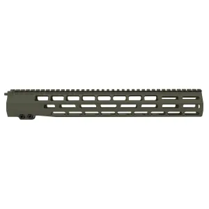Grey Ghost Precision Handguard, MLOK, 15", Anodized Finish, Olive Drab Green, fits AR-10 - Handguard for AR-15 - view 1