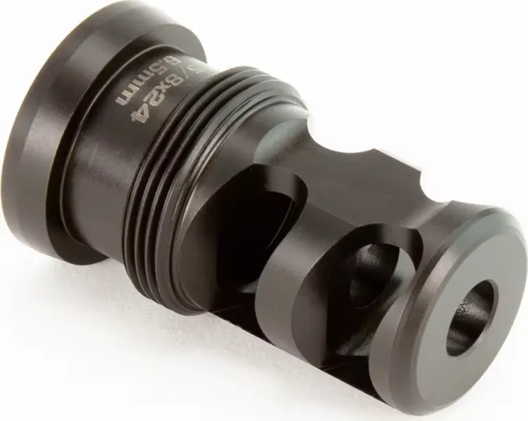 Griffin Armament 5/8-24 Taper Mount 2-Port Paladin Brake, 6.5mm, Melonite QPQ - TMPB65MM5824 - Muzzle Device for AR-15 - view 2