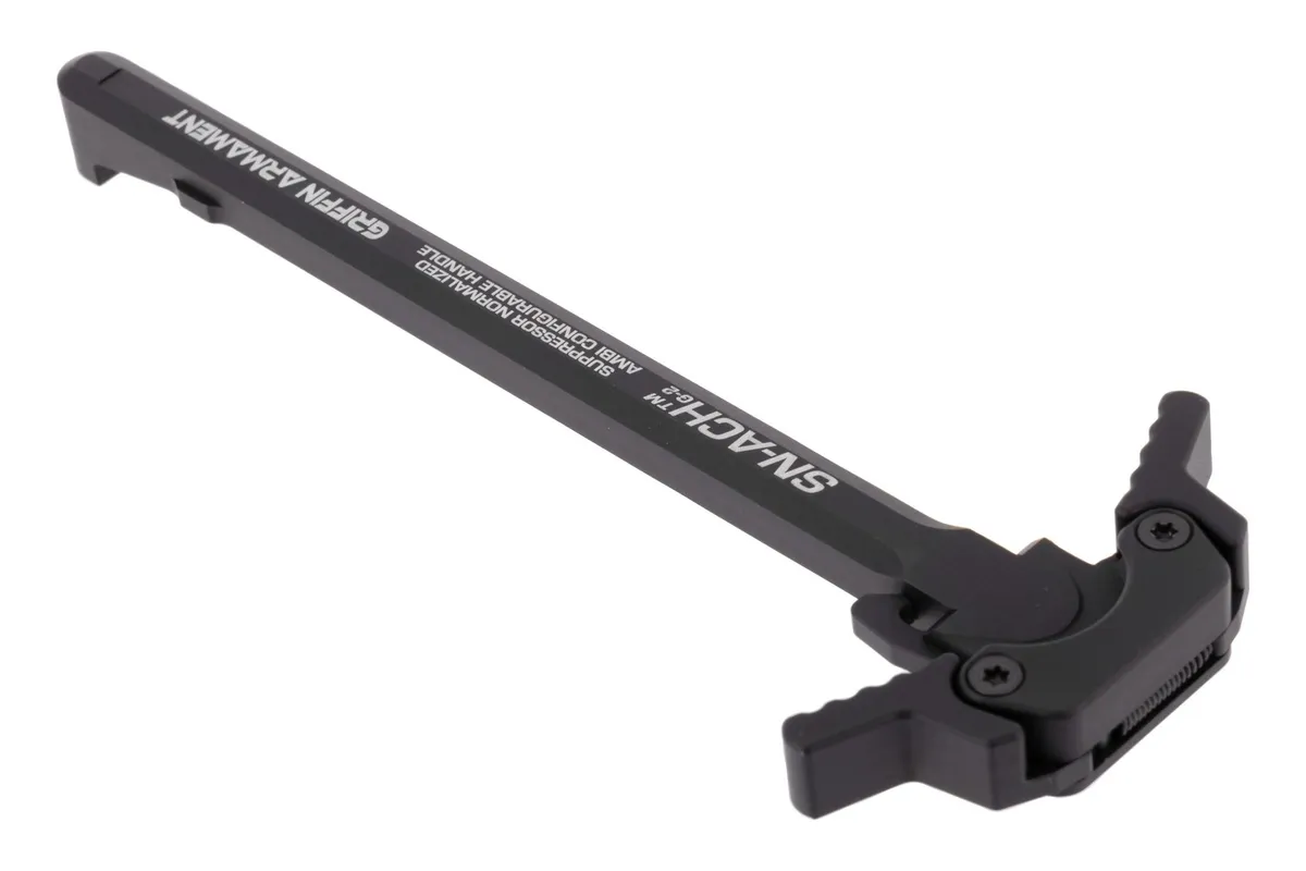 Griffin Armament SN-ACH 15 Gen 2 Charging Handle Black - Charging Handle for AR-15, vista 2