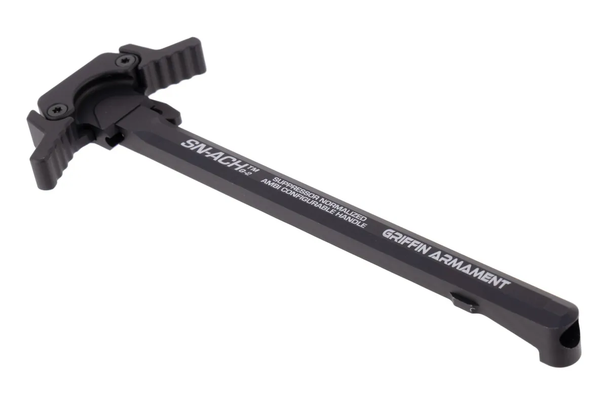 Griffin Armament SN-ACH 15 Gen 2 Charging Handle Black - Charging Handle for AR-15, vista 1