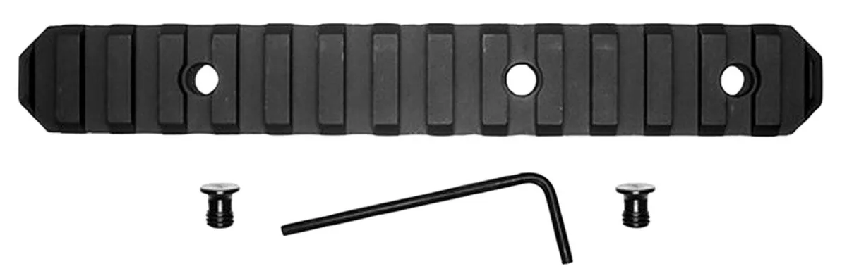 GrovTec KeyMod Aluminum 15-Slot Picatinny Rail, 6" L, Type III Anodized Black - GTSW230 - Handguard for AR-15 - view 1